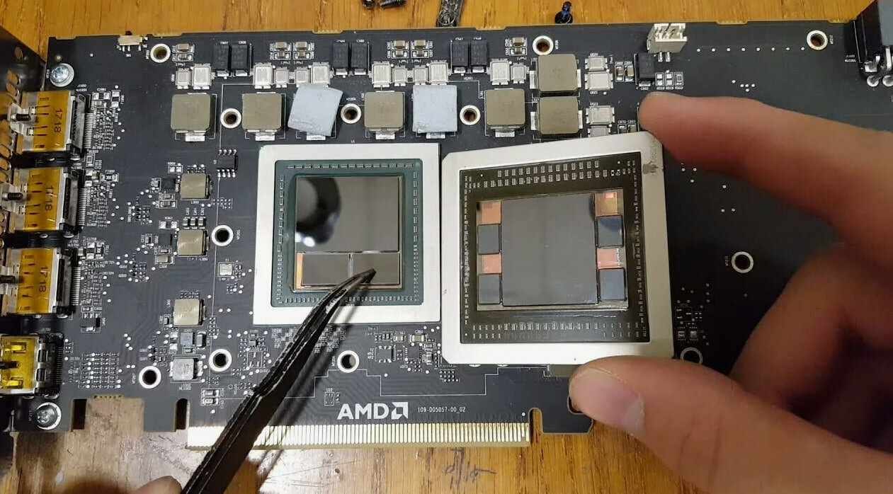 термопрокладки radeon vega 56, видеокарта амд радеон вега 7, radeon r9 fury x2, r9 fury чип, radeon rx vega 56