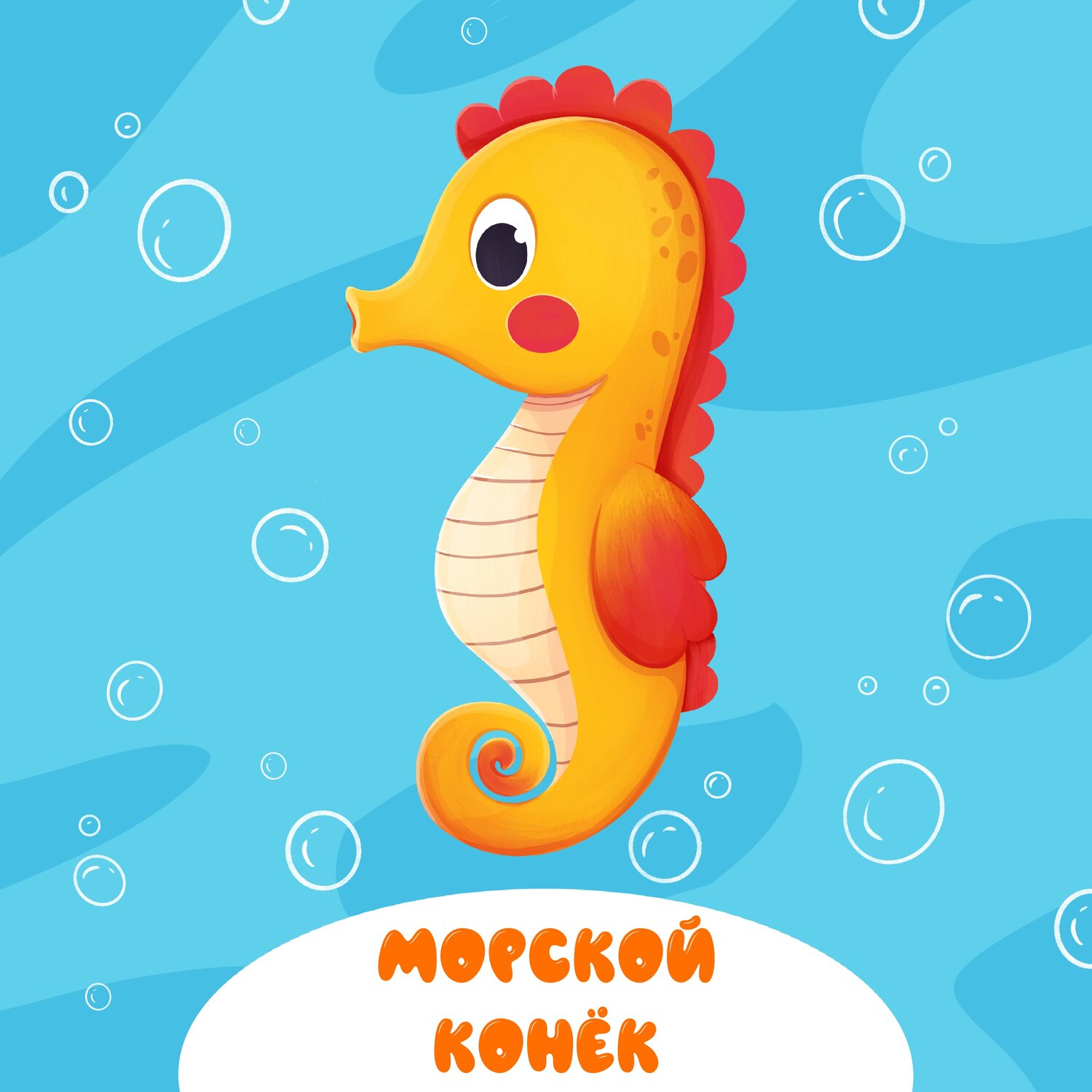 морской конек для детей, морской конек мультяшный, морские коньки, рисунки морского конька, морской конь рисунок