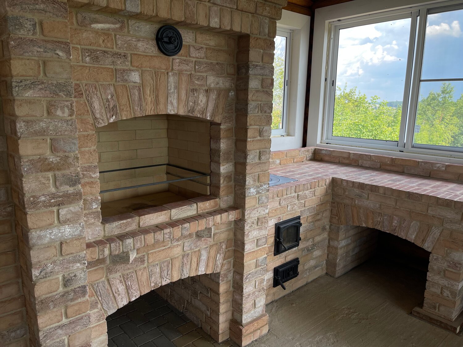 барбекю комплекс, барбекю из кирпича, барбекю комплекс из кирпича, кирпичная барбекю, камин барбекю