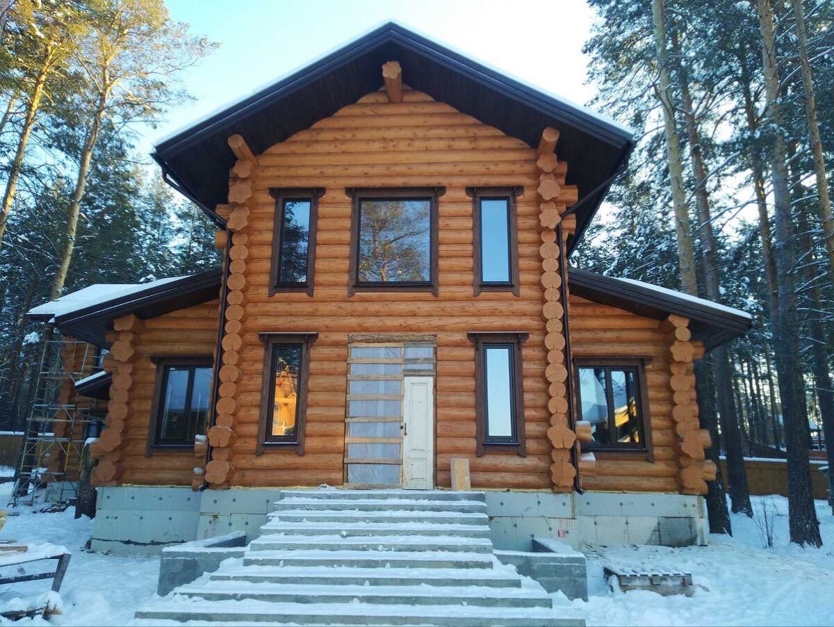 дом из бревна, дома из оцилиндрованного бревна, дом из сруба, дом из оцилиндрованного бревна, дом сруб