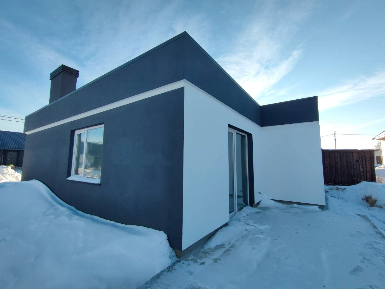 дом в, здание, дом 100 м 2, 1 этажные дома, коттедж