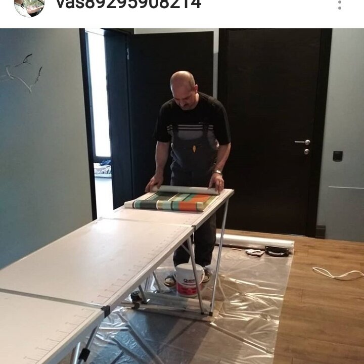 Поклейка обоев