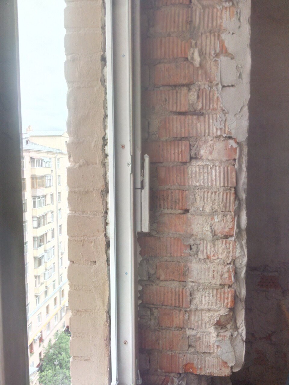 кладка, окна, кирпичная кладка, кирпич, стен