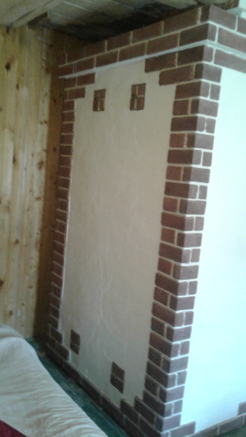 клинкерная плитка для печки огнеупорная, отделка печей, декоративная плитка для печки огнеупорная, штукатурка печи, стена для печи с выносной топкой