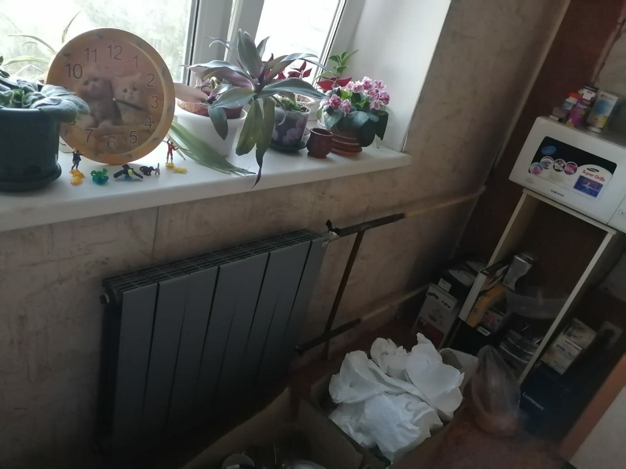 Монтаж радиатора