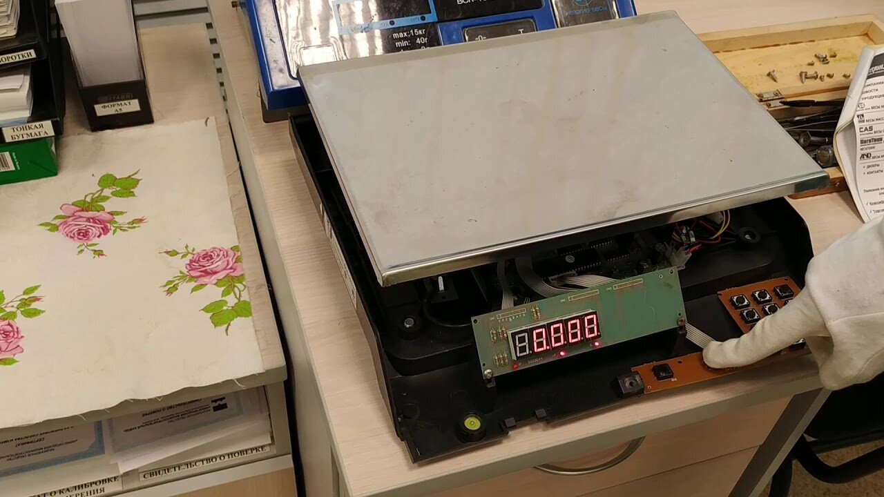 калибровка товарных весов romitech sprint 1000, оборудование, техника, накладка на парту дэми, цифровая печать