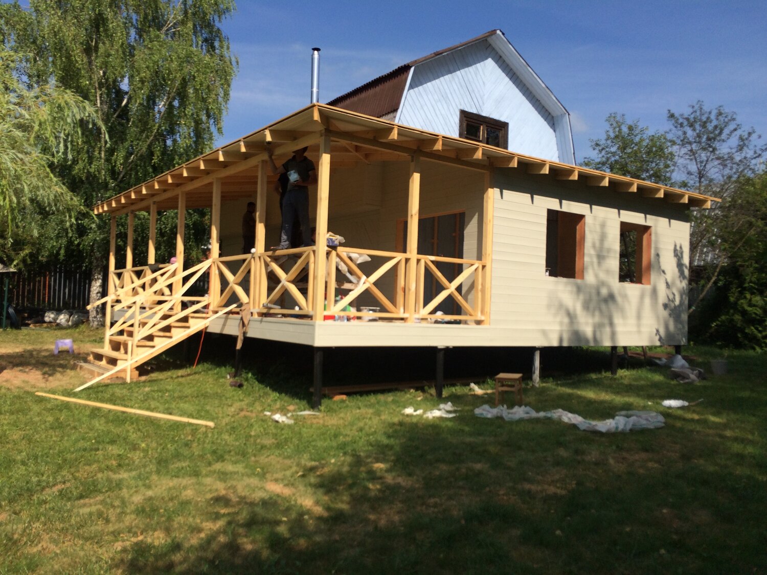 Строительство пристройки к дому