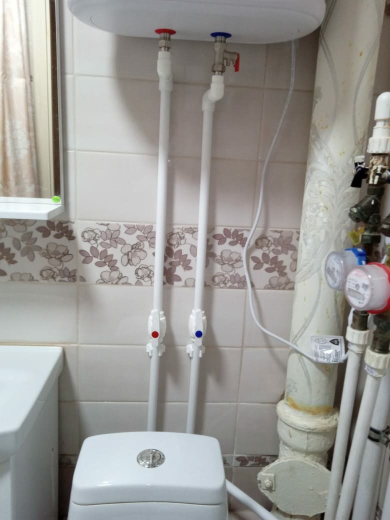 подключение водонагревателя к водопроводу, установка водонагревателя, подключение бойлера полипропиленовыми трубами, подключение бойлера, подключение водонагревателя в квартире