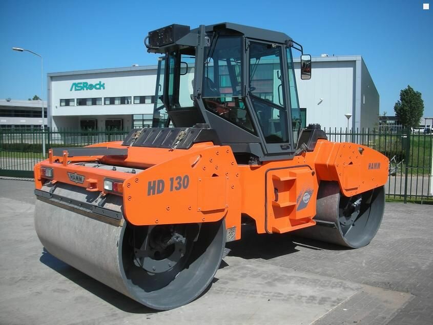 каток дорожный вибрационный hamm hd-130, дорожные катки, каток дорожный вибрационный, каток для асфальта, каток для уплотнения грунта