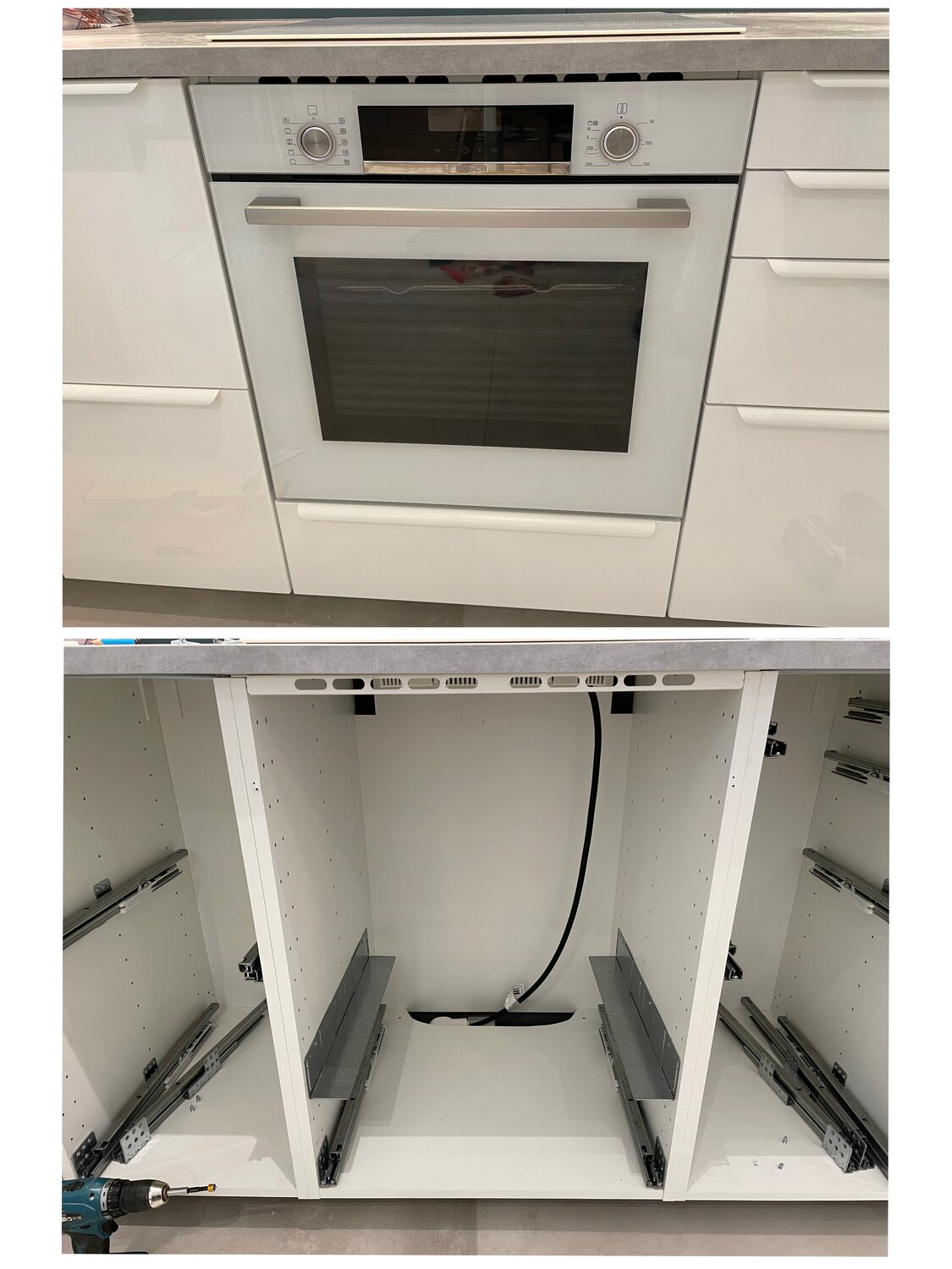 Установка духового шкафа