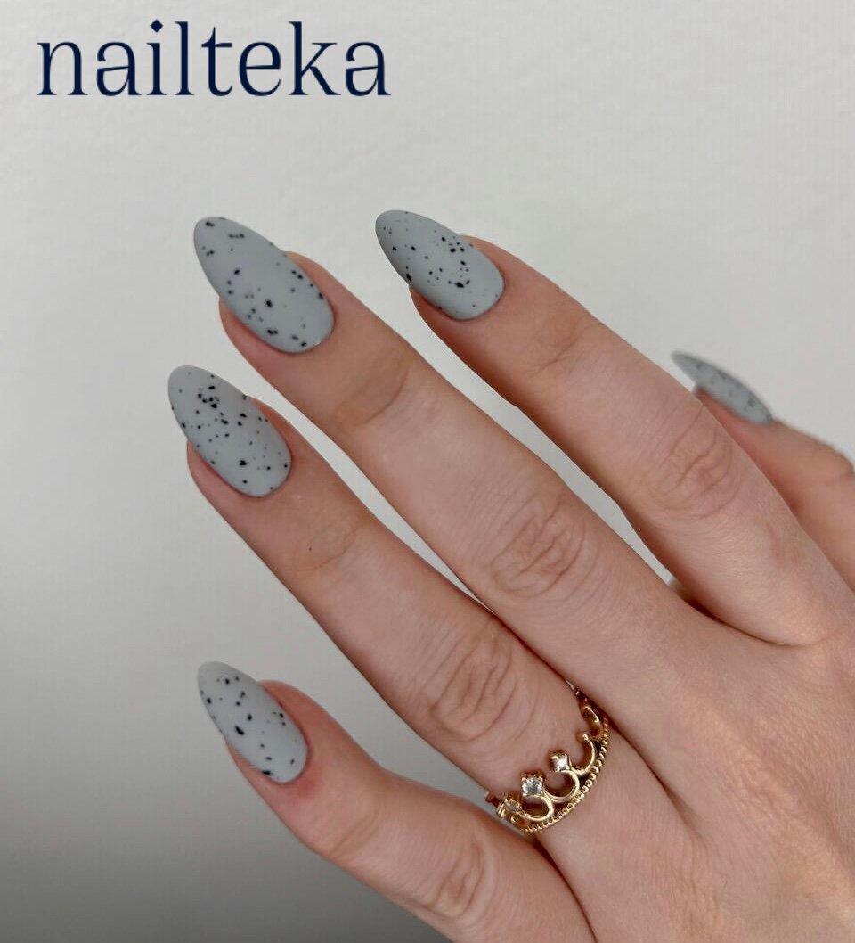 маникюр, маникюр серый, ногти, дизайн ногтей, маникюр гельлак