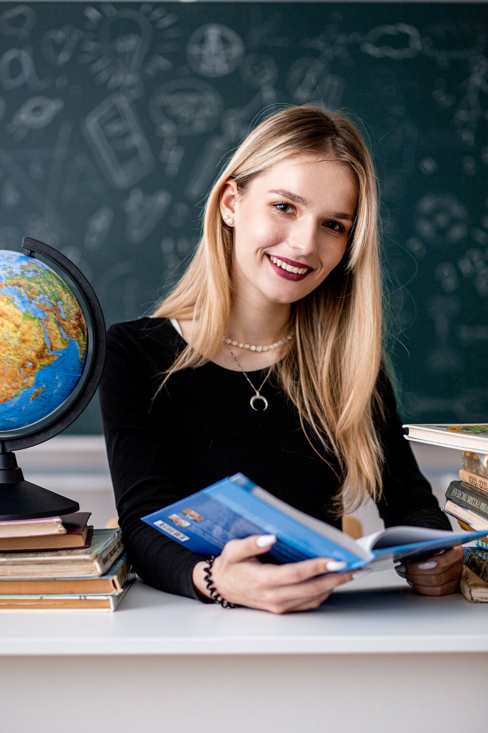 девушка учительница, ученица, обучение, ученик, девушка