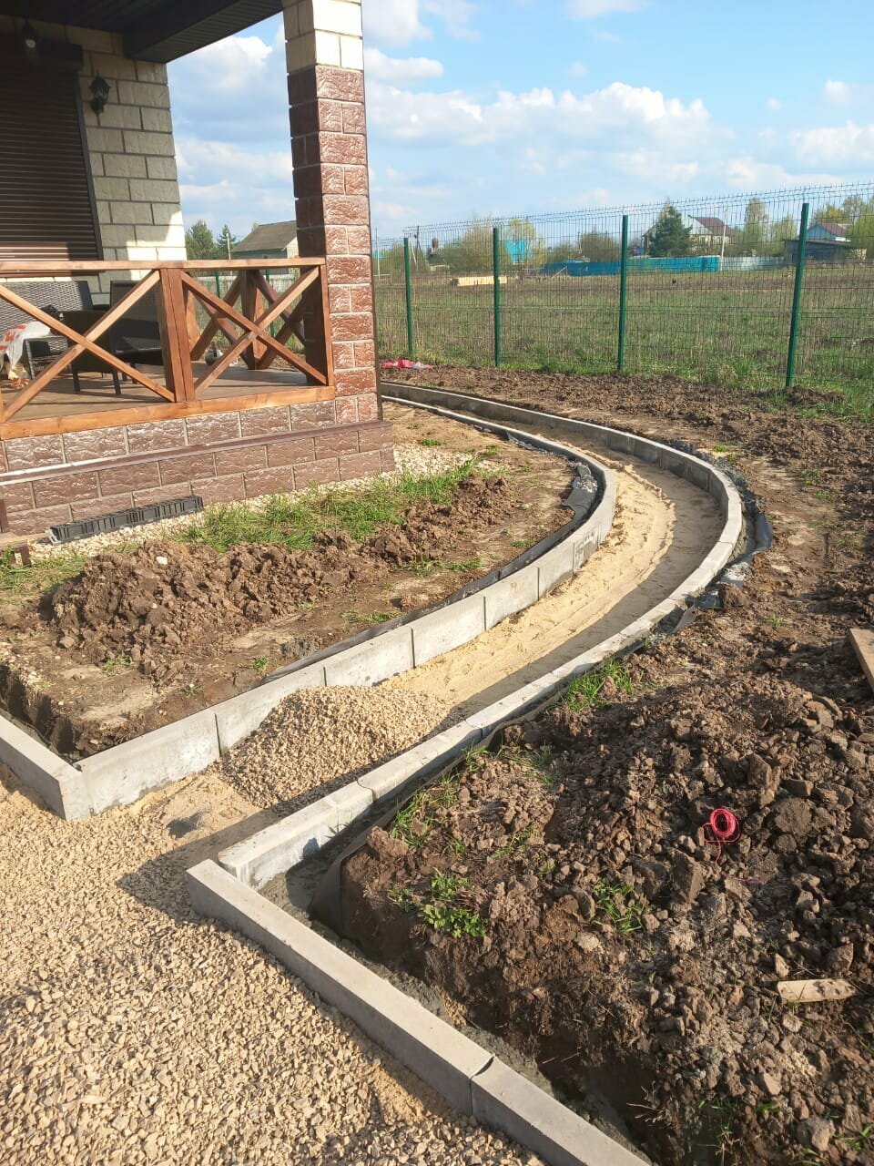 бордюры для дорожек, бордюр, бордюр дорожный, бордюр для дачи, садовый бордюр