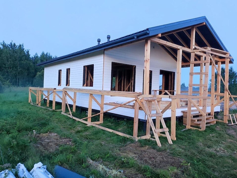 каркасный дом, каркасный дачный домик, каркасный садовый домик, дачный домик, дачный дом