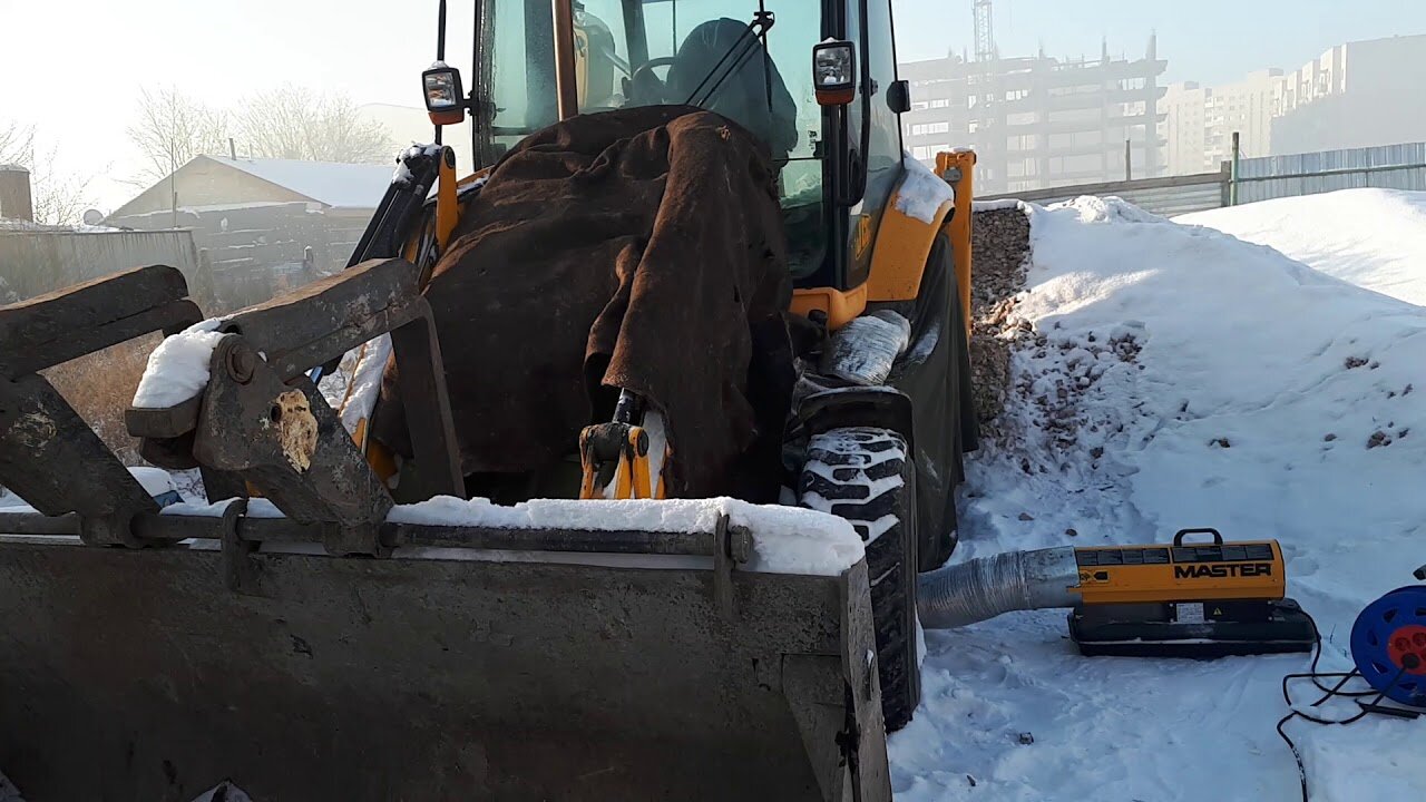 отогрев спецтехники jcb, услуги экскаватора погрузчика, аренда экскаватора погрузчика, погрузчик jcb, аренда экскаватора