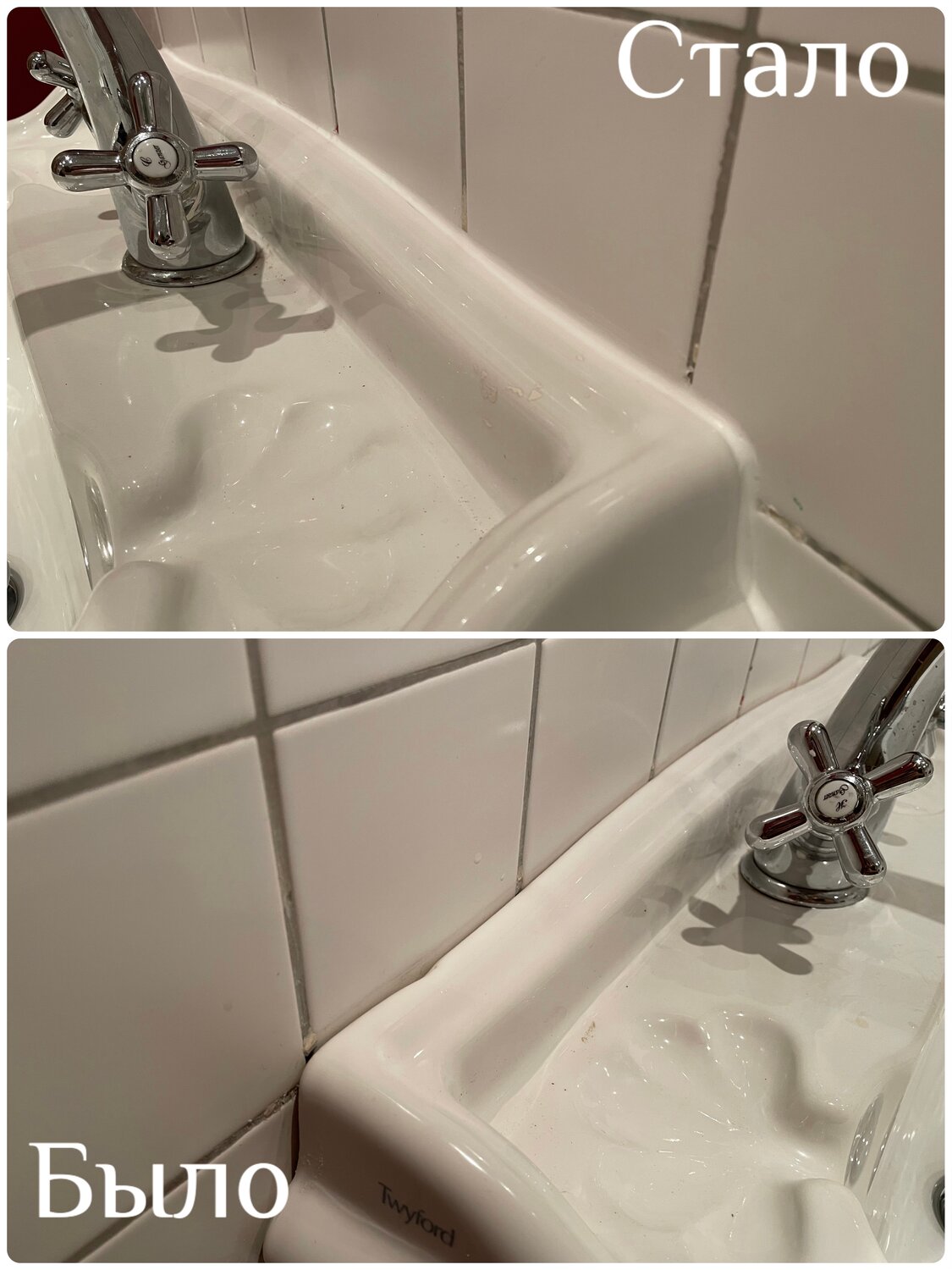 Формирование шва из силиконового герметика на сантехнике.