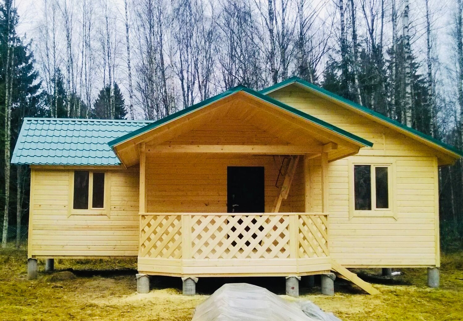 дачный дом, дачный домик, дачный домик с верандой, дачный домик 5х4 одноэтажный каркасный, каркасный дачный домик