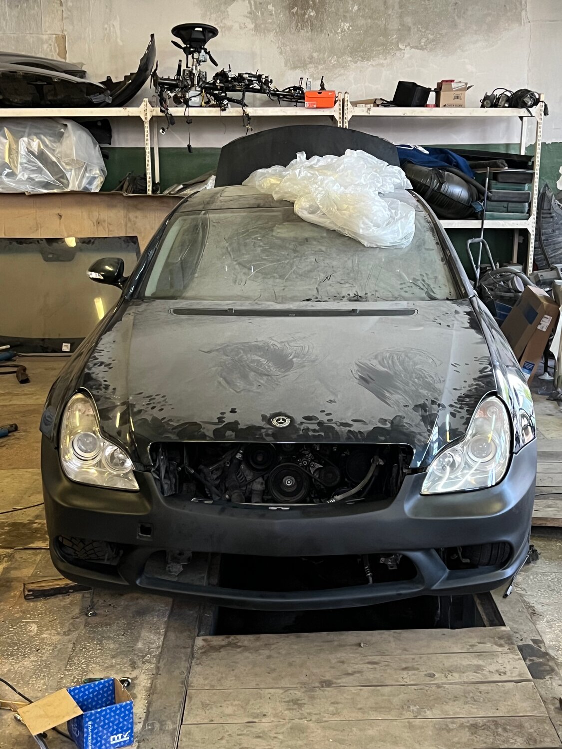 cls 63 w219, mercedes benz cls w 219, фара cls w219 tuning, авто, Maybach 57