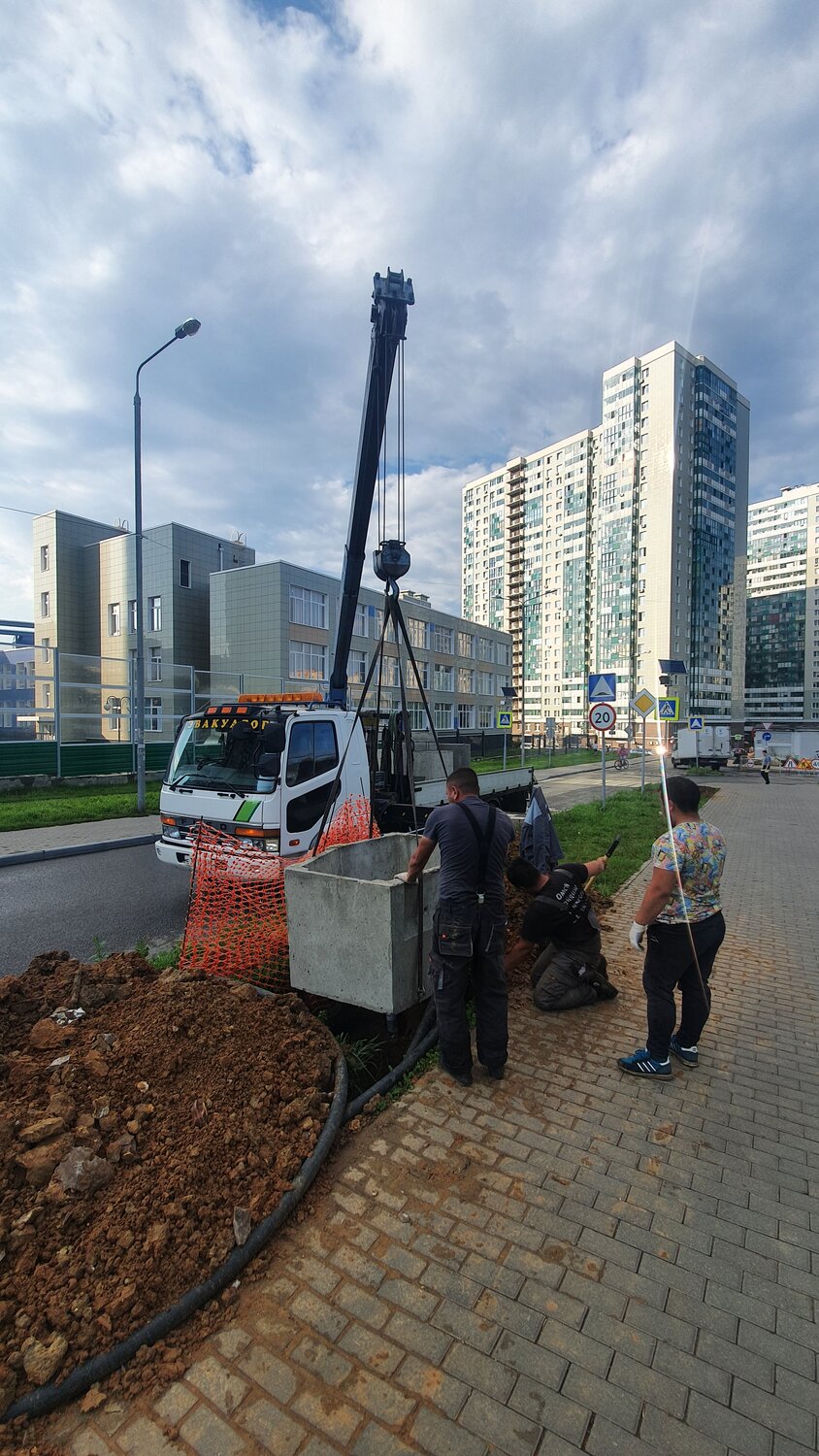 строительство, ход строительства, начало строительства, строительная площадка, жилой комплекс