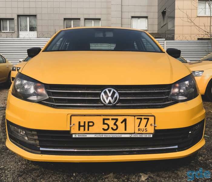 volkswagen polo, фольксваген шкода поло такси, фольксваген поло такси, фольксваген поло желтый, Volkswagen Polo V Рестайлинг