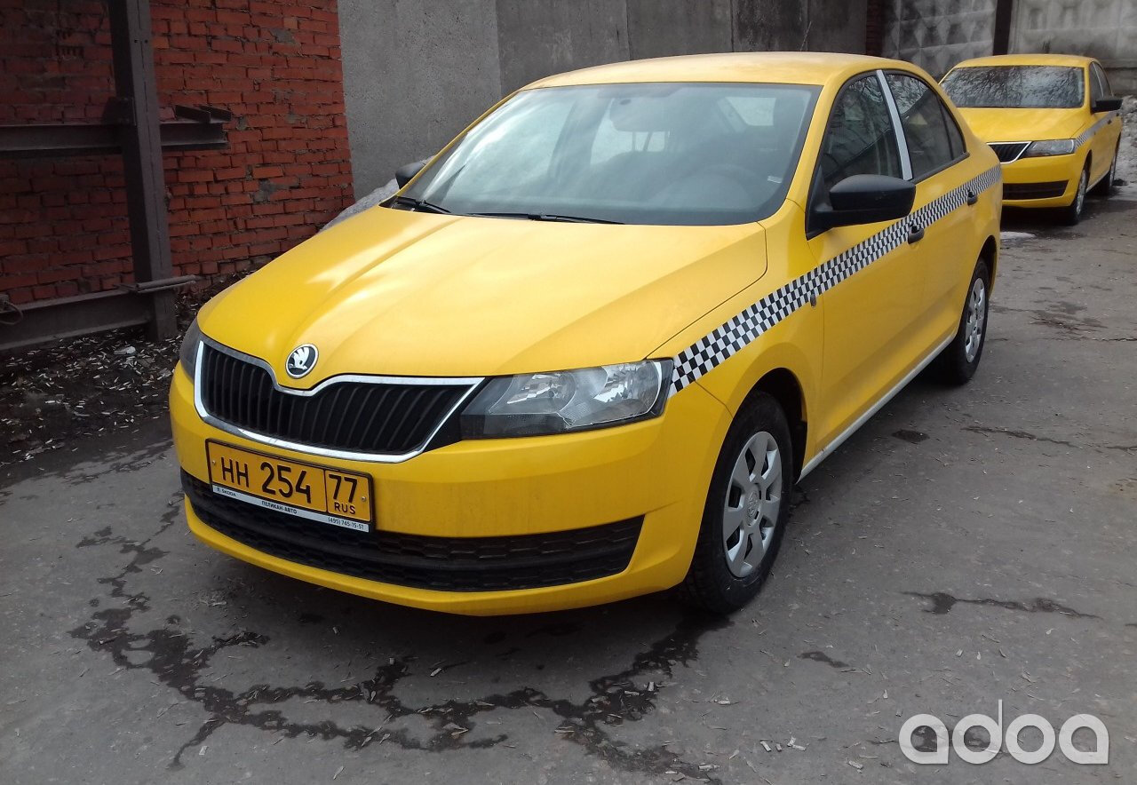 škoda rapid, шкода такси, шкода рапид такси, шкода рапид желтая, Skoda Rapid