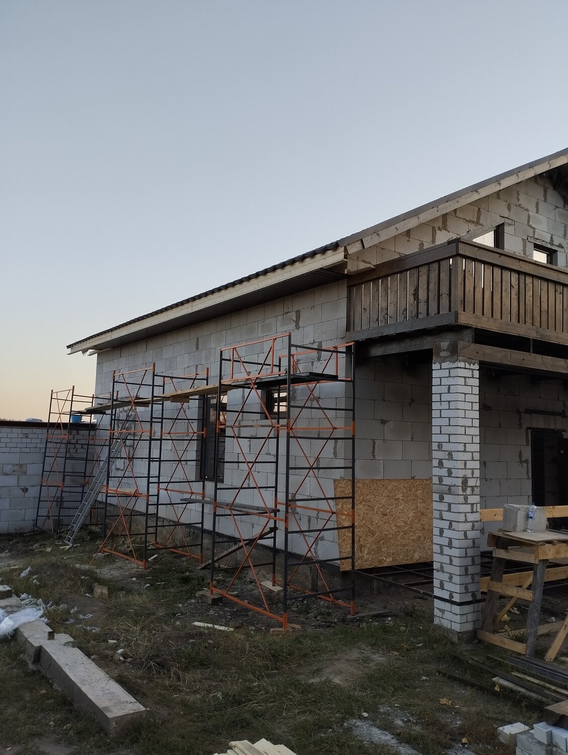 газобетонный дом, строительство домов из газобетона, газобетон дом, строим дом, фасадные работы