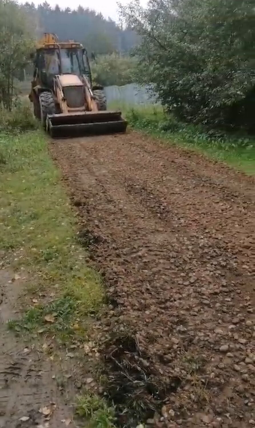 отсыпка, отсыпка дороги, отсыпка щебнем, дорога, сельская дорога