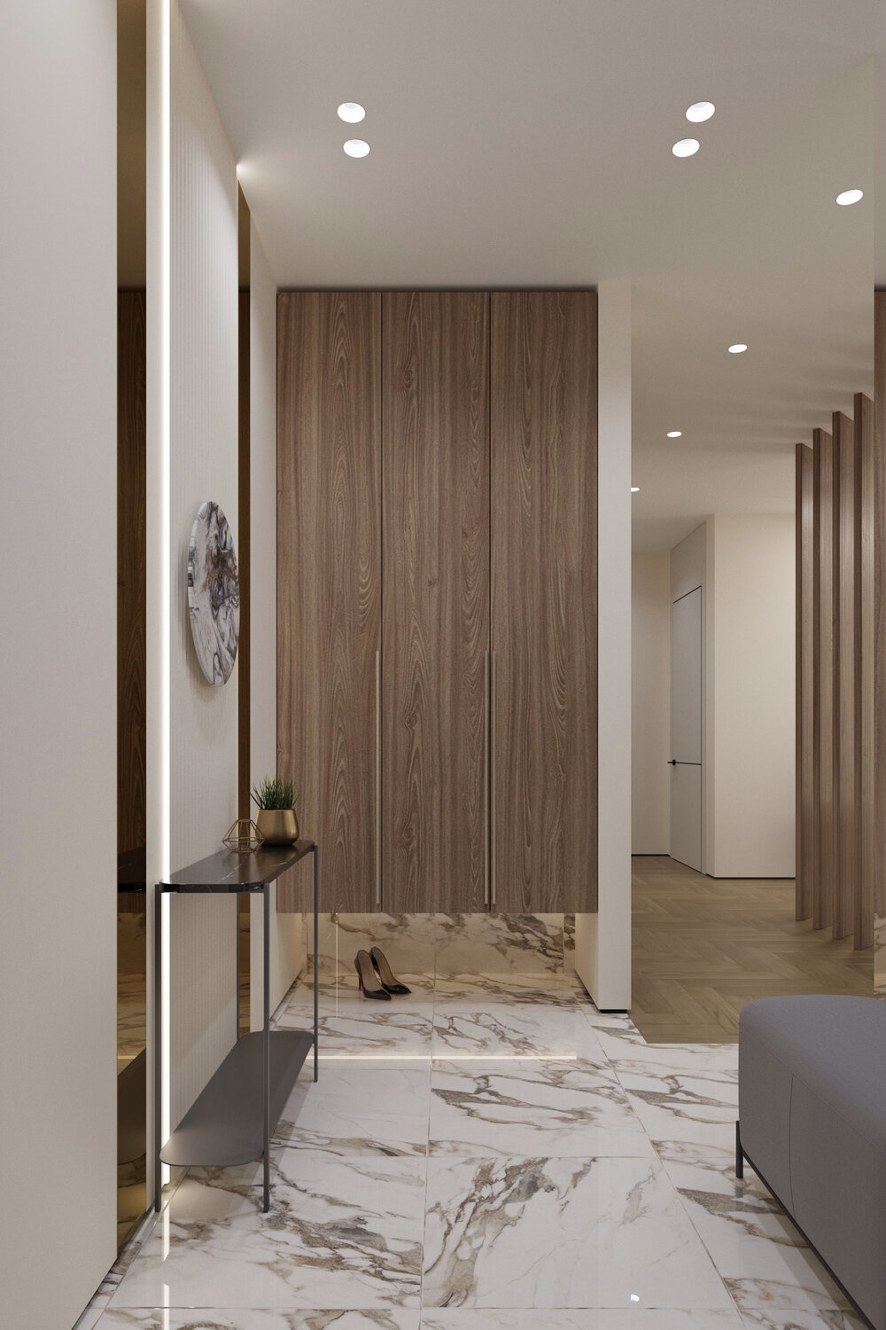 интерьер прихожей в современном стиле, современный интерьер прихожей, современный дизайн прихожей, прихожая в современном стиле, дизайн коридора в квартире в современном стиле