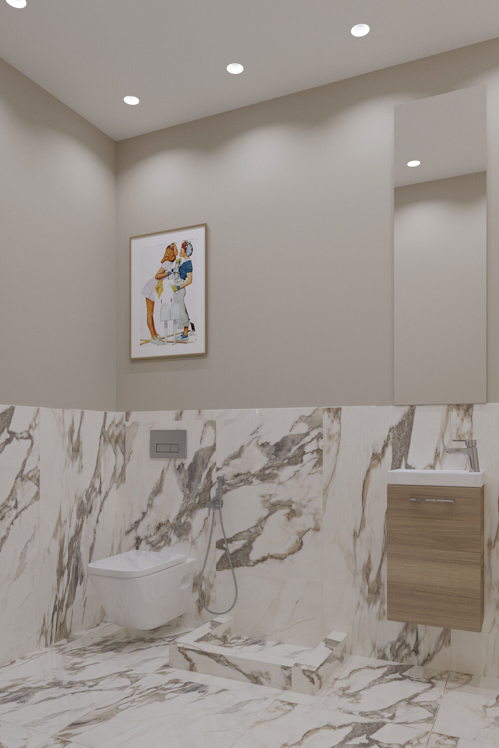 ванная комната, ванная комната интерьер, дизайн интерьера, дизайн небольшой ванной, интерьер ванной