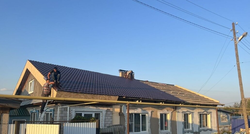 металлочерепица крыша, кровля, монтаж кровли, каскад металлочерепица вальмовая кровля, металлочерепица монтаж