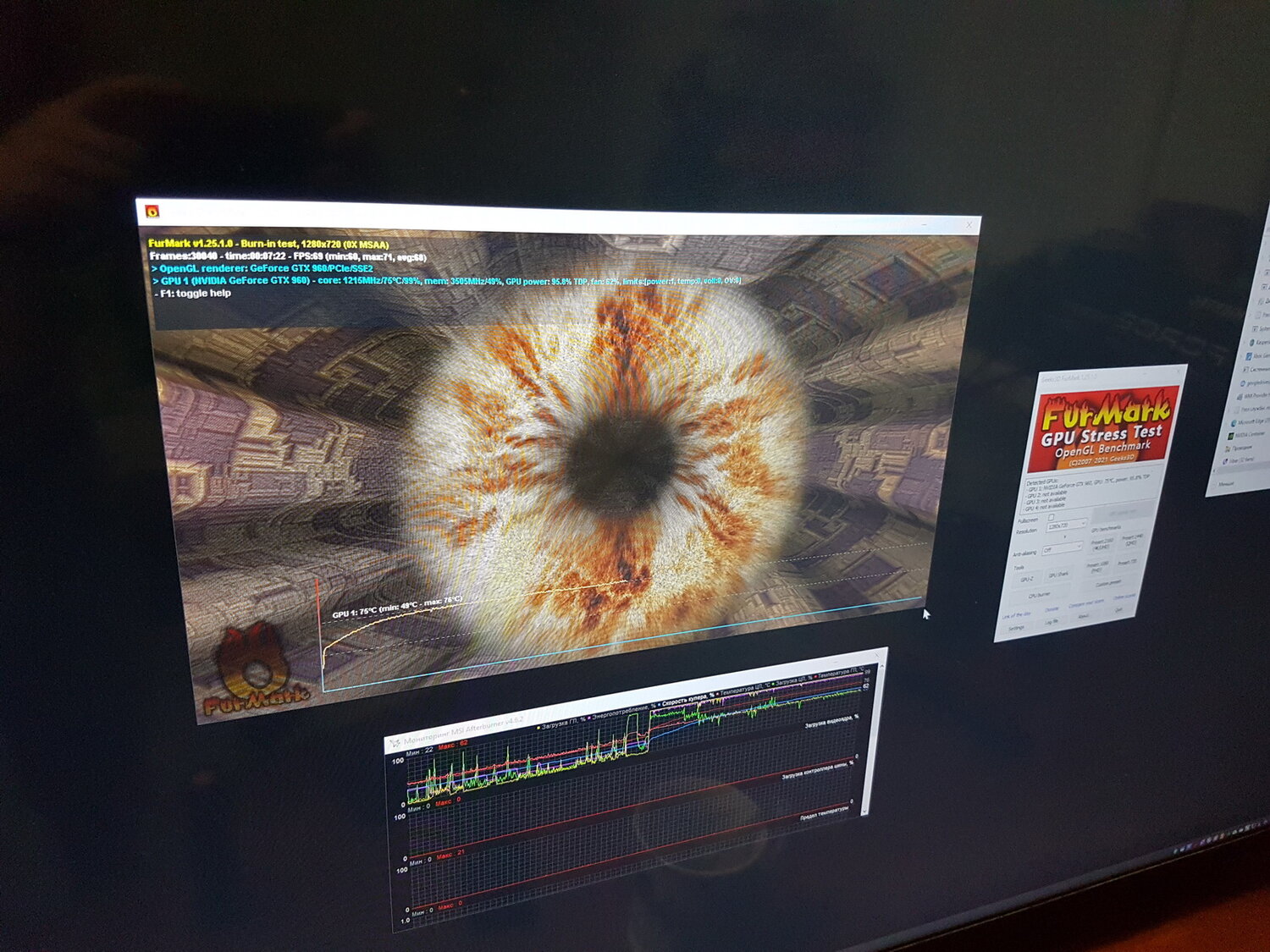 rx 570 furmark, gtx 980 asus furmark, gtx 1080 ti furmark, furmark, gtx 960 furmark