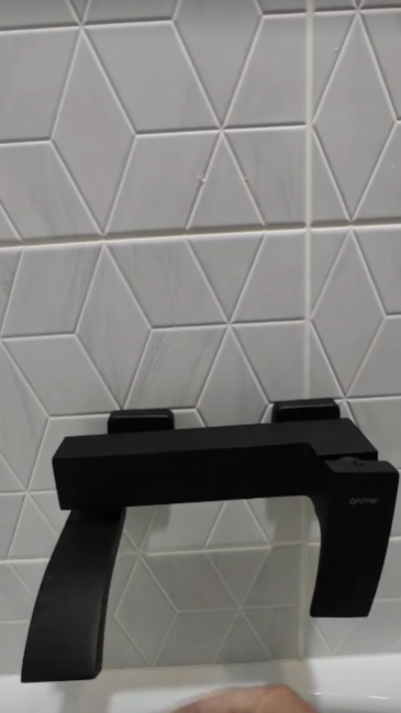 смеситель gappo g3207-8, смеситель gappo, черный смеситель, смеситель, смеситель для ванны gappo g3207