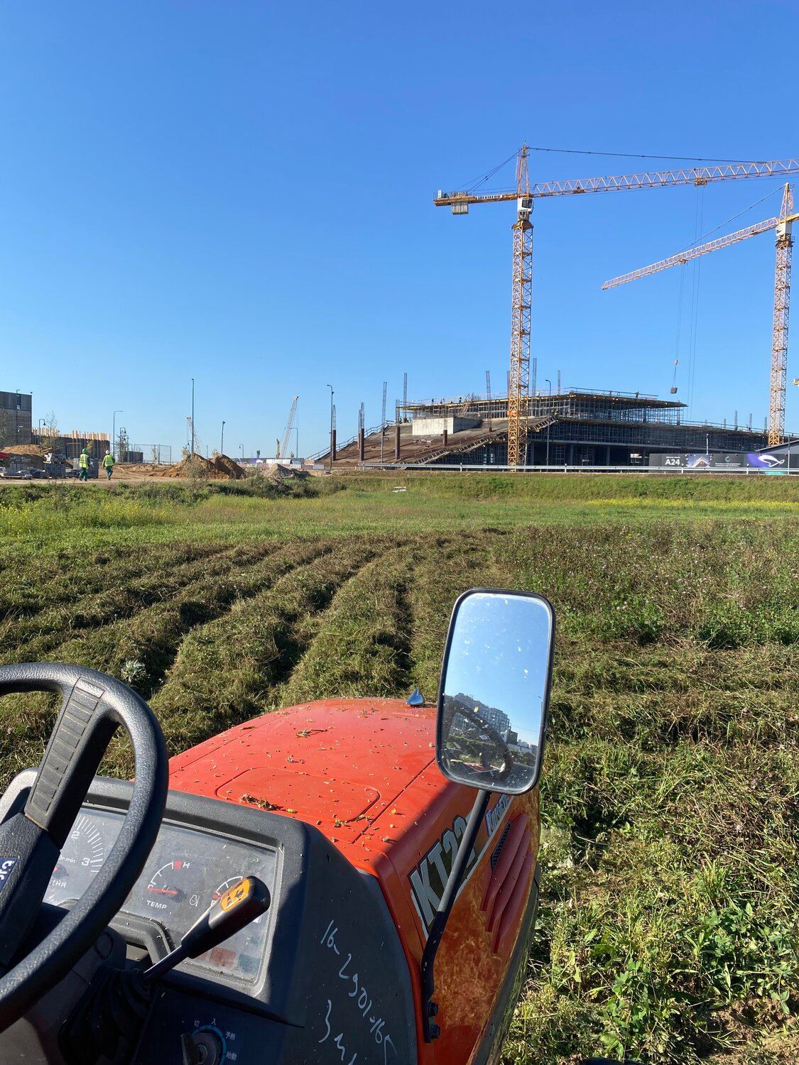 автомобиль, сельскохозяйственная техника, сельхозтехника, трактор, поле