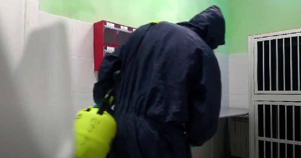 дезинфекция, ноги, дезинфекция помещений, сотрудник мчс, контроль дезинфекции