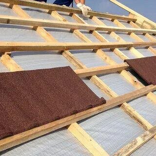 материал для кровли, обрешетка контробрешетка кровли, композитная черепица технониколь luxard, монтаж кровли, металлочерепица пирог холодной кровли