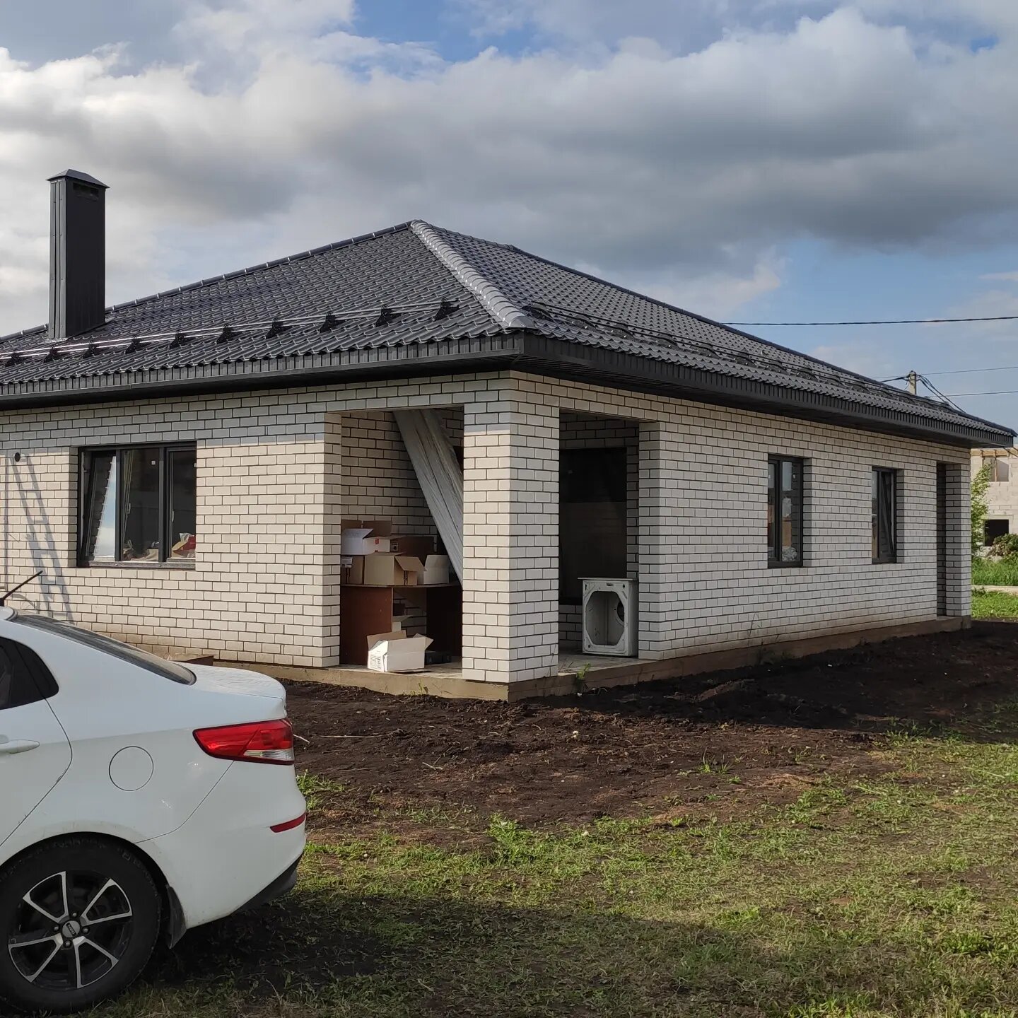 загородный дом, дом, одноэтажный дом, дачный дом, коттедж