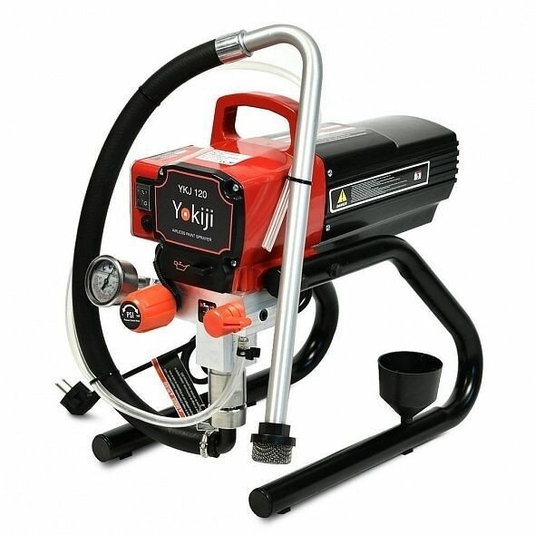 yokiji ykj 120, окрасочный аппарат yokiji-120, электрический окрасочный аппарат yokiji ykj120, краскопульт электрический, безвоздушный краскопульт