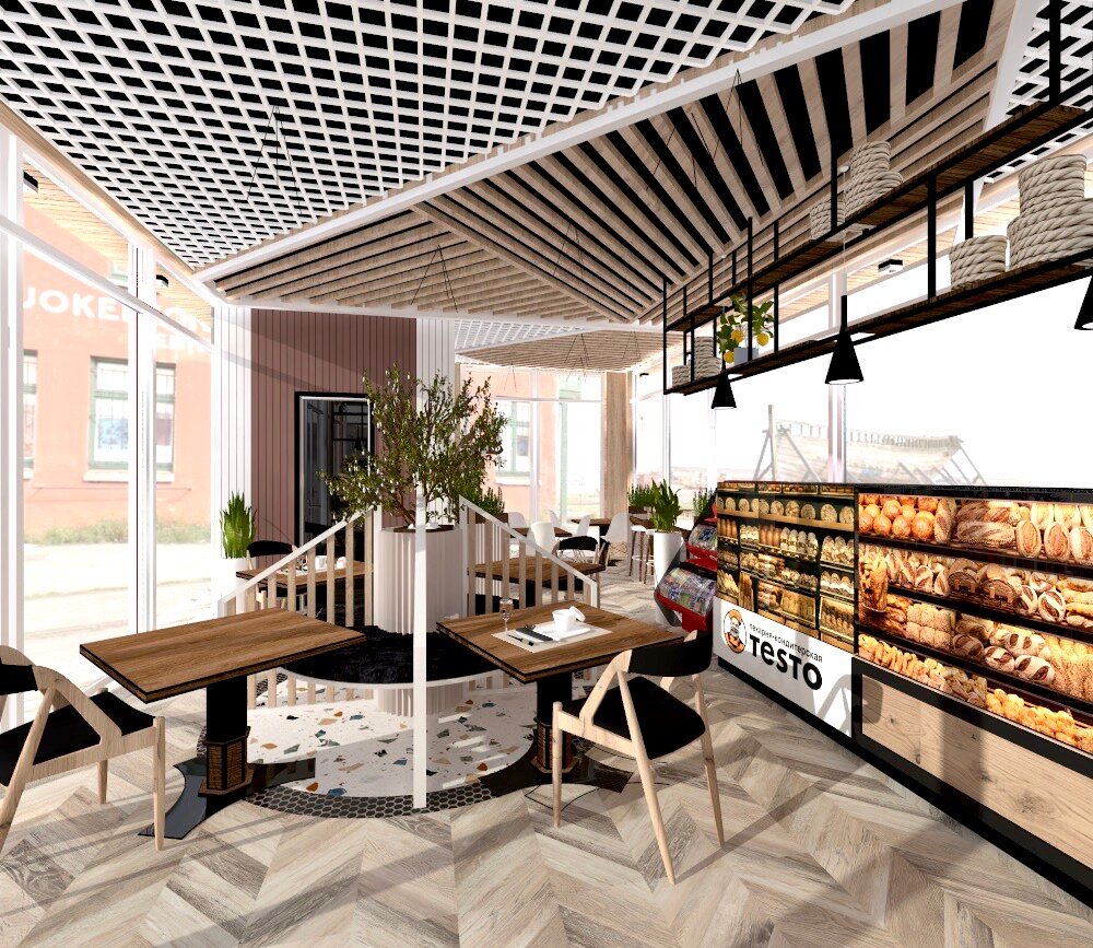 дизайн интерьера, кафе, интерьер пекарни, мини кафе дизайн, кафе блинберри волгоград