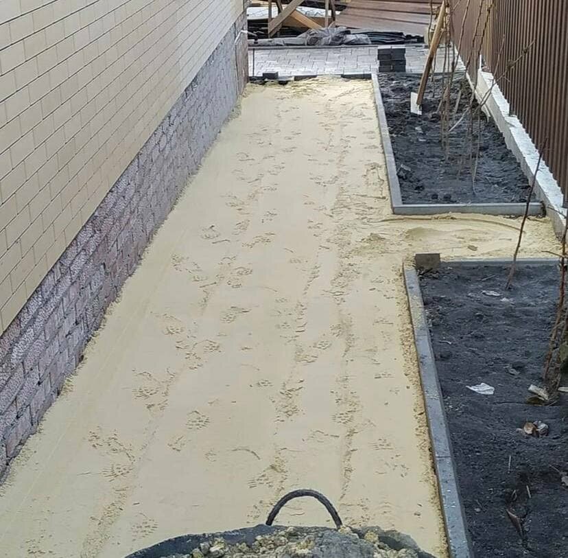 отмостка, отмостка дома, отмостка вокруг дома, утепленная отмостка вокруг дома, отмостка из бетона
