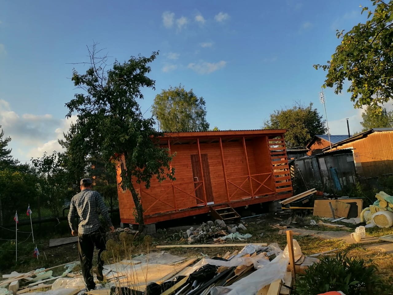 Строительство бытовки