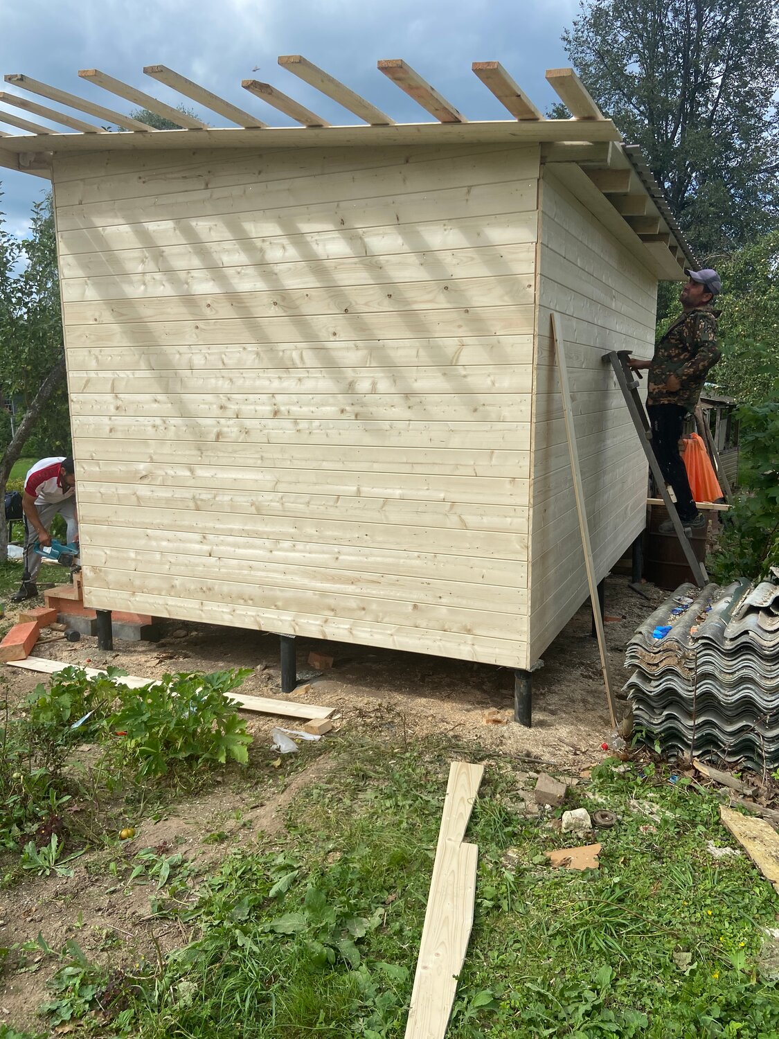 Строительство хозблока