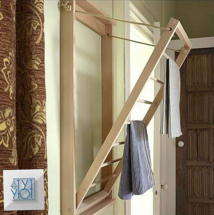 самодельные сушилки для белья в квартире, сушилки для белья настенные, настенная вешалка, подвесная сушилка для белья, сушилка для белья wasserkraft k-1082