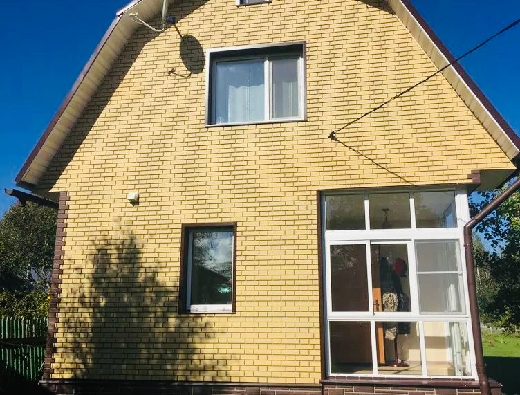 альта профиль кирпич желтый, фасадные панели альта профиль, альта профиль фасадные, загородный дом, фасадные панели