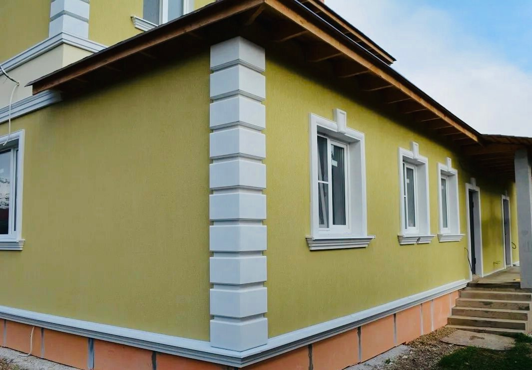 отделка фасада, фасад покраска, фасад дома, штукатурный фасад, окраска фасада