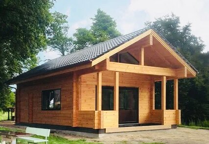 одноэтажный дом из бруса, одноэтажный дом из профилированного бруса, дачный дом, дачный домик, дома из бруса под ключ