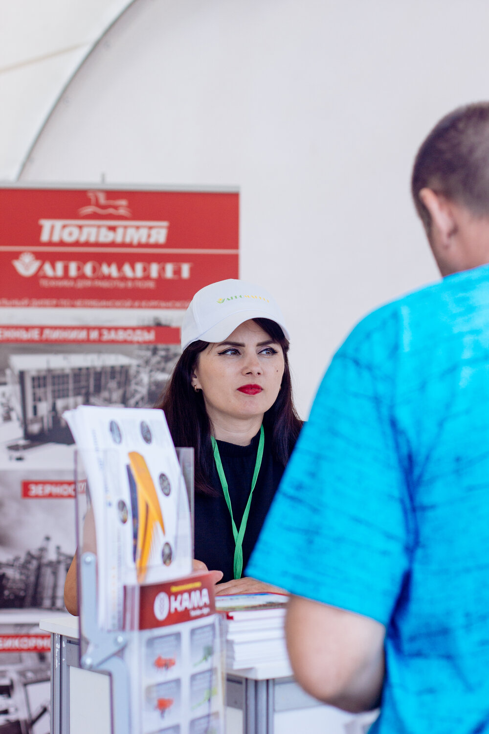 девушка, человек, сотрудники, выставка, компания
