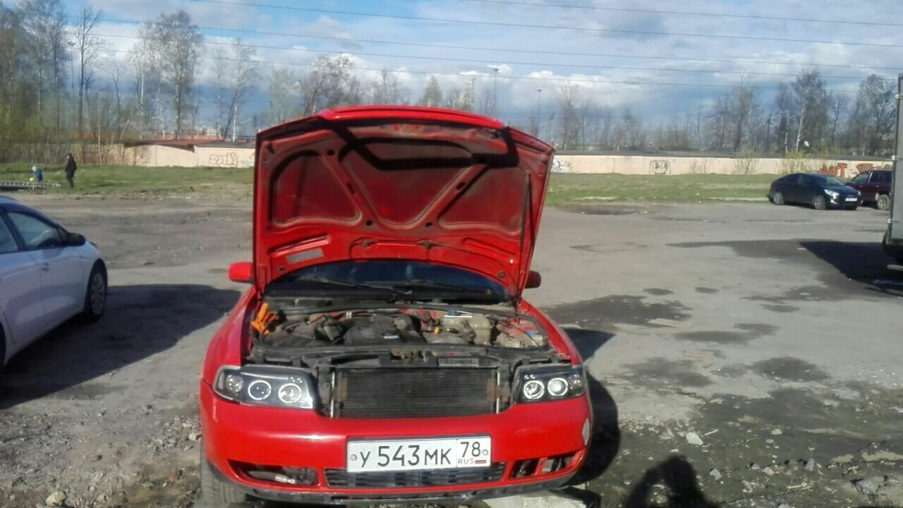 audi a4, ауди а 4 1997, красная ауди, audi sport, ауди а 4 1995