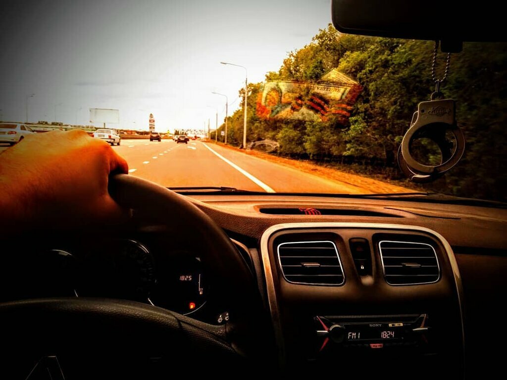 гис, автомобиль, дорога закат, красивый вид из машины, driving habits